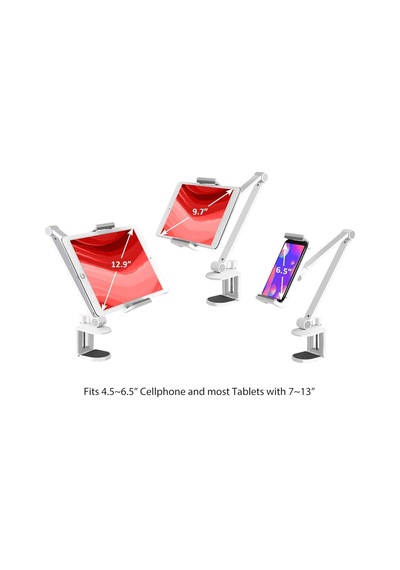 Lexroo Alüminyum Ayarlanabilir Tablet Standı, 360 Derece Döndürülebilir