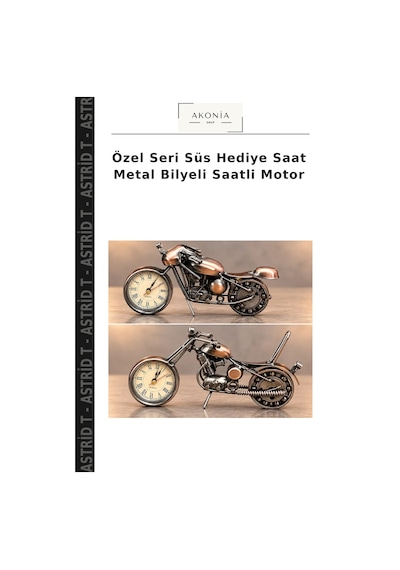 Özel Seri Süs Hediye Saat Metal Bilyeli Saatli Motor