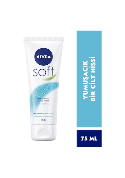 Soft Krem 75ml , Nemlendirici Bakım Kremi, Yüz, Vücut, El, Jojoba Yağı Ve E Vitamini İle Cilt Bakımı
