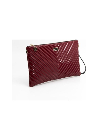 Silver Polo Sp1034 Kadın Portföy & Clutch Kapitone V Rugan Bordo-rugan Bordo