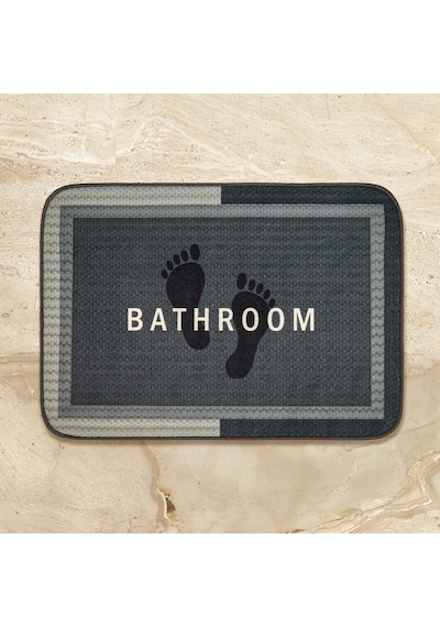 Soft Bathroom Dikdörtgen Sihirli Banyo Paspası - Antrasit - 50x70 Cm Çok Renkli