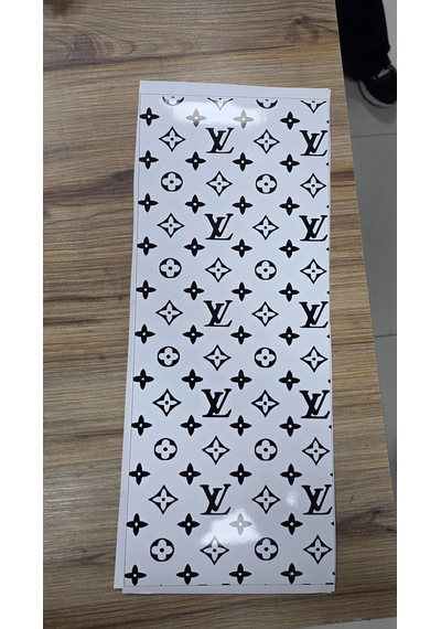 Direk Kaplama 20x50 Cm Kaliteli Baskı 2 Adet Pembe Xl Lv Beyaz Zemin