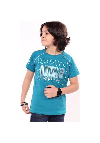Toontoy Kids Toontoy Erkek Çocuk Racing Team Yazılı Barkod Baskılı Tişört Petrol Mavi Toontoy Kids Toontoy Erkek Çocuk Racing Team Yazılı Barkod Baskılı Tişört Petrol Mavi