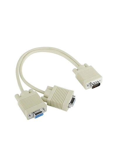 Vga Çoklayici Kablosu 1 Erkek To 2 Dişi 30Cm S-Link Sl-Vga152