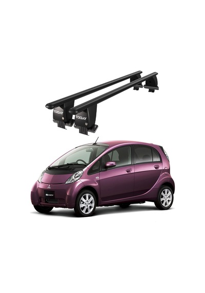 Royal Mitsubishi I-miev 2010 Ve Sonrası Uyumlu Siyah Kilitli Ara Atkı Port Bagaj Tavan Barı