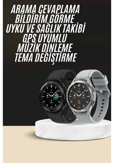 Yeni Nesil Akıllı Saat Çağrı Cevaplayabilen Plastik 47 Mm Uyumlu Kordon