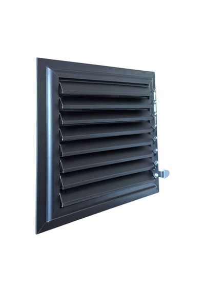 Antrasit Gri Alüminyum 35x35 Cm Menfez Banyo Havalandırma Menfezi