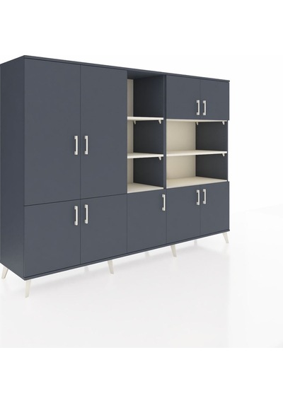 Hyperion Dolap 14 Raflı 9 Kapaklı 220x44x163 Antrasit-antrasit/ay Antrasit-antrasit/aytaşı Hyperion Dolap 14 Raflı 9 Kapaklı 220x44x163 Antrasit-antrasit/ay Antrasit-antrasit/aytaşı