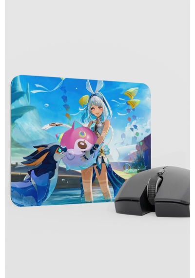 Mualani Genshin Impact Anime Gacha V5 - 22x18 Gaming Mouse Pad Fare Altlığı