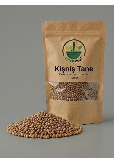 İxirciyusuf Kişniş Tane Kişniş Tohumu Coriander Seed Doğal 100 G