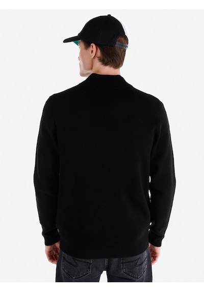 Colin's Colins Regular Fit Fermuarlı Triko Siyah Erkek Hırka Cl1064848 Siyah