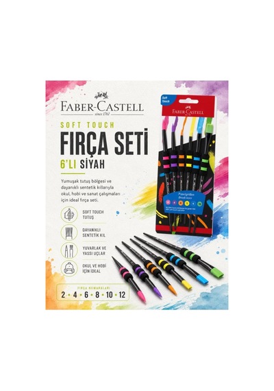 Faber Castell Soft Touch Fırça Seti 6'lı 5600481622000
