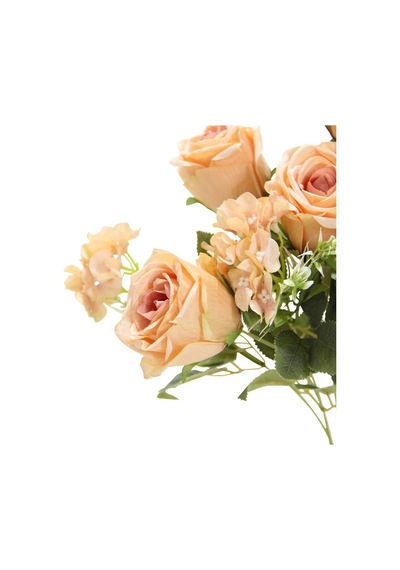 Yapay Gül Lilyum Ortanca Demeti 49 Cm Somon-10054