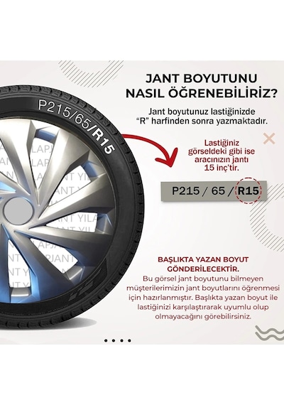 Peugeot 15 Inc Jant Kapağı Kırılmaz Pejo /5810gripejo/