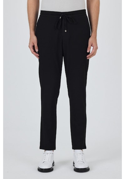 İmza Siyah Esnek Lastikli Yandan Cepli Casual Comfort Fit Jogger Pantolon 1003250210 Siyah İmza Siyah Esnek Lastikli Yandan Cepli Casual Comfort Fit Jogger Pantolon 1003250210 Siyah