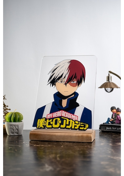 My Hero Academia Ev Todoroki Severlere Masa Dekoratif Ahşap Obje