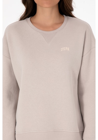 U.S. Polo Assn. Kadın Taş Şardonlu Bisiklet Yaka Basic Sweatshırt 50313586-VR049 U.S. Polo Assn. Kadın Taş Şardonlu Bisiklet Yaka Basic Sweatshırt 50313586-VR049