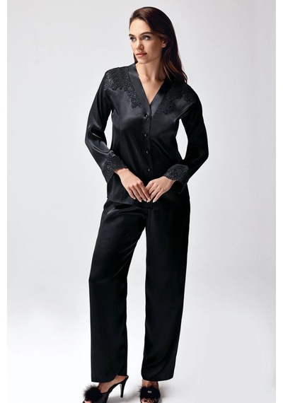 İkikareshop Freshness 9950-pt Saten Dantel Detaylı Pijama Takımı Çok Renkli