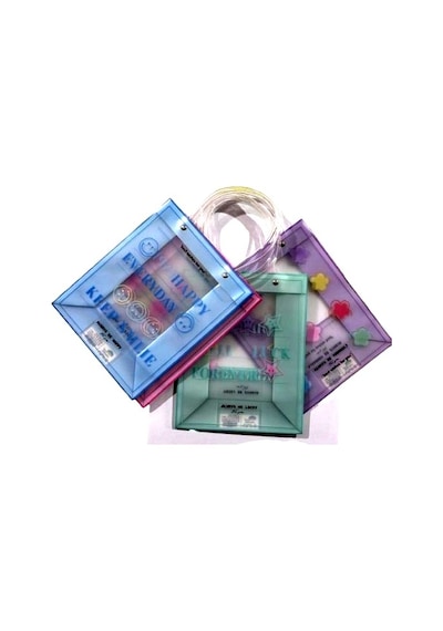 Hediyelik Plastik Çanta Renkli Not-144 19,5x24,5cm - 1 Adet