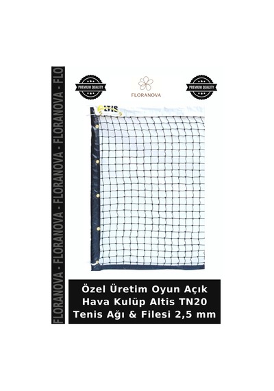 Özel Üretim Oyun Açık Hava Kulüp Altis Tn20 Tenis Ağı & Filesi 2,5 Mm Çok Renkli