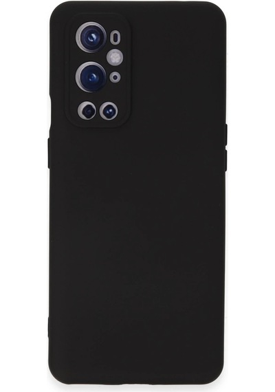 Cosmotex Newface One Plus 9 Pro Kılıf Nano İçi Kadife Silikon - Siyah Sıyah