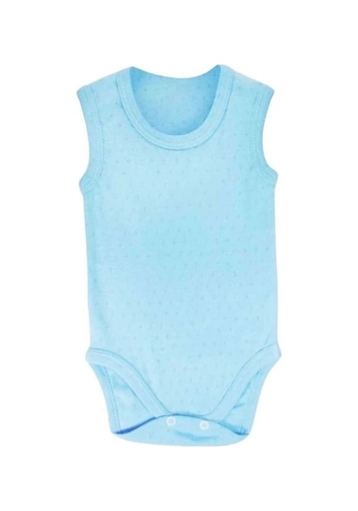 Yağmur Giyim %100 Pamuk Jakarlı Çıtçıtlı Bebe Zıbın 1-9 Ay Su Yeşili 7088-sy
