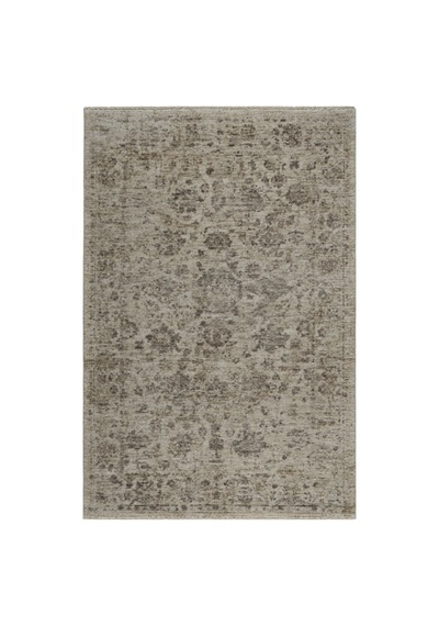 Vivanni Home Everlynn Polyester Vintage Halı Pamuk Atkı Tabanlı Modern Dokuma Ev Halısı Antik Beyaz