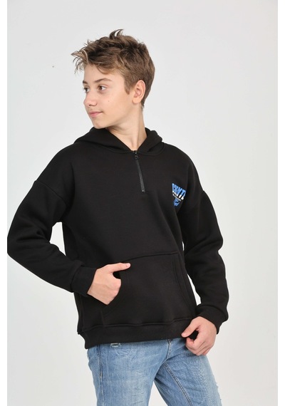 Toontoy Kids Toontoy Erkek Çocuk Create Baskılı Sweatshirt Siyah