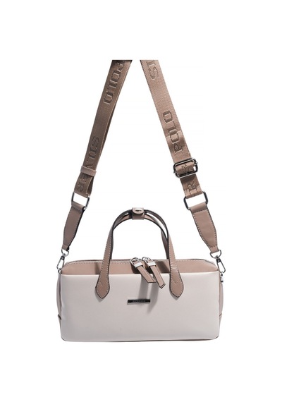 Silver Polo Sp1276 Kadın El Çantası Düz Bej-latte
