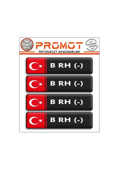 Kan Grubu 3d Sticker 4'lü Set 004 Diğer