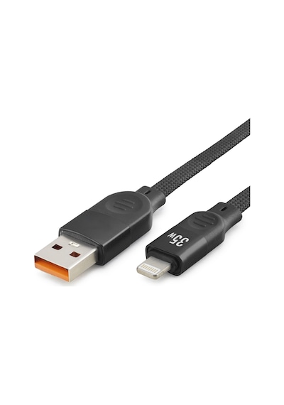 Usb Lightning Şarj Ve Data Kablosu 35w 1 M Örgülü Siyah Nd1152 Diğer