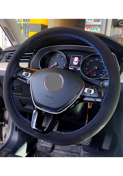 Vw Passat B8-B8,5 Alkantra Dikmeli Direksiyon Kılıfı 2015