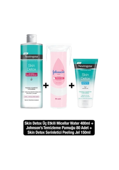 Neutrogena Skin Micellar Water 400 ML + Serinletici Peeling Jel 150 ML