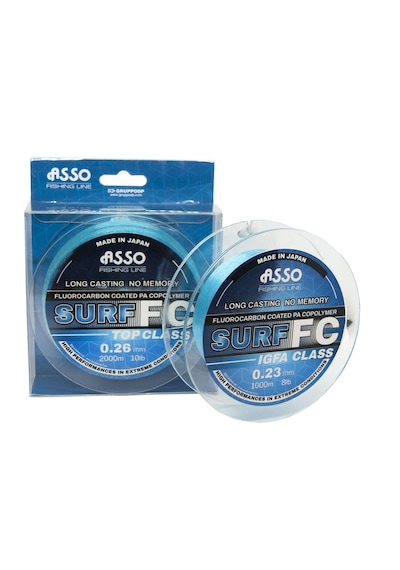 Asso Surf Fc Coated Copolymer 1000mt Long Casting No Memory Blue Standart - 0.28 Mm