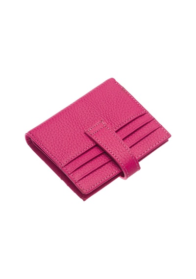 Westpolo Hakiki Deri Kağıt Para Ve Bol Kart Bölmeli Patlı Unisex Cüzdan - Fuşya Fuşya