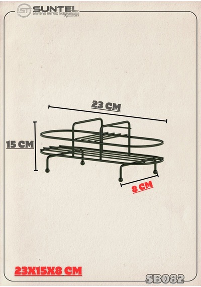 Suntel Metal Standlı Sıvı Sabunluk Sıvı Sabun Aparatları Hariç Beyaz