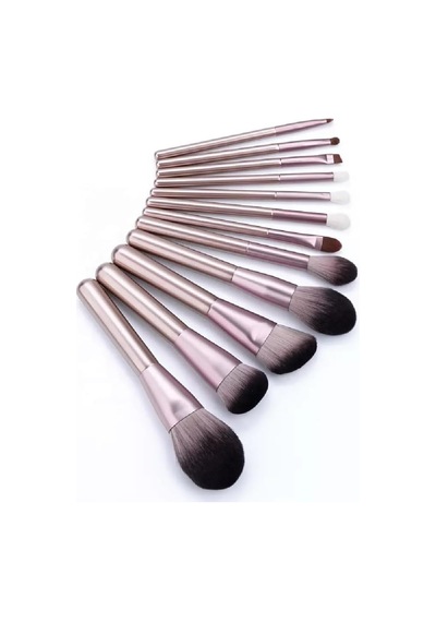 Rose Gold Özel Kıl Fırça Seti 12 Parça Ve Harika Çantalı Belirtilmemiş