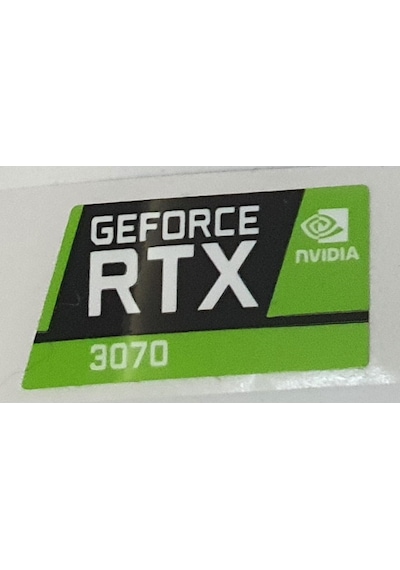 Nvidia Geforce Rtx 3070 Sticker Yatay Etiket D152