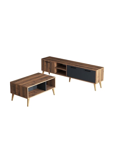 Set 1581-2070 Exxen 180 Cm Tv Ünitesi + Exxen Orta Sehpa - Hat-antrasit Rengi Set 1581-2070 Exxen 180 Cm Tv Ünitesi + Exxen Orta Sehpa - Hat-antrasit Rengi