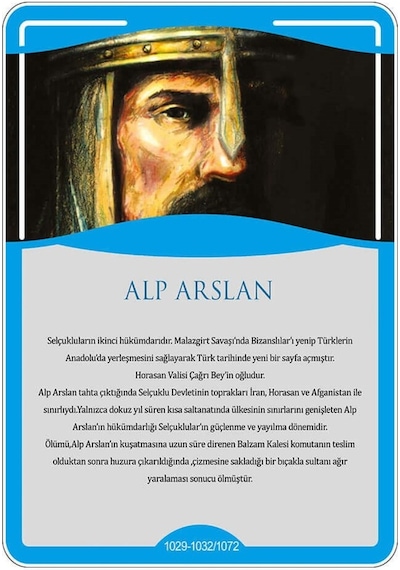 Türk Büyükleri - Alparslan Afişi