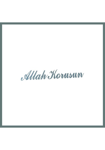 Bezos Allah Korusun Yazılı Oto Sticker Gri 14x3cm Ventra Standart