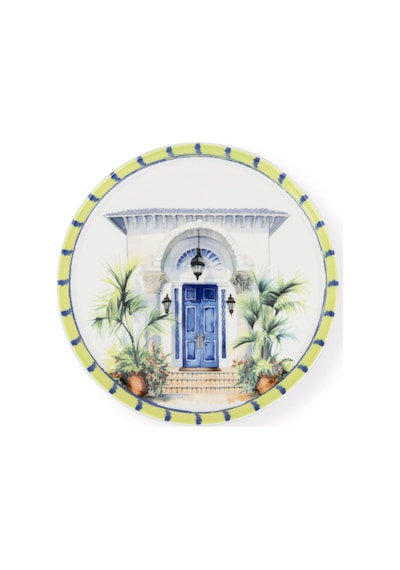 The Mia Palma Servis Tabağı 31 Cm Çok Renkli