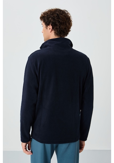 Air Jones Tommy Life Hardy Lacivert Standart Kalıp Polar Erkek Sweatshirt - 88299 Lacivert