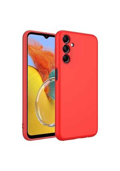 Zore Galaxy Uyumlu M14 Kılıf Mara Lansman Kapak - Kırmızı Kirmizi