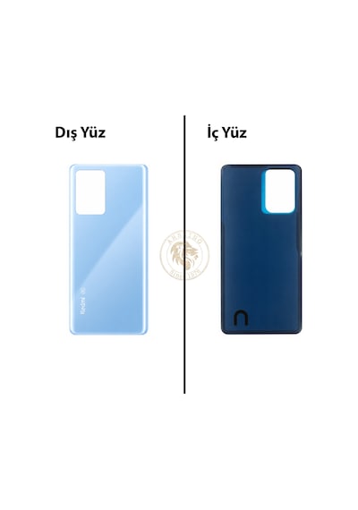 Xiaomi Redmi Note 12 Pro Plus 5g - Lenssiz Mavi Arka Pil Kapağı Batarya Kapağı Back Cover Çok Renkli
