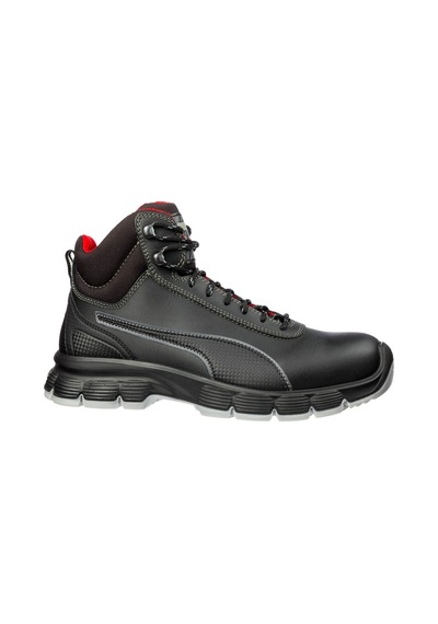 Puma Safety Condor Mid Siyah Çelik Burunlu Nubuk Deri İş Ayakkabısı S3 Src Esd 37 Numara