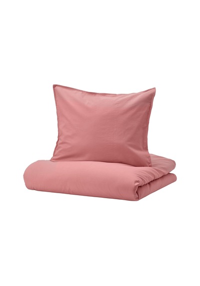 Ikea Angslılja Çift Kişilik Nevresim Takımı 220 X 240 Cm Ahududu Bordo