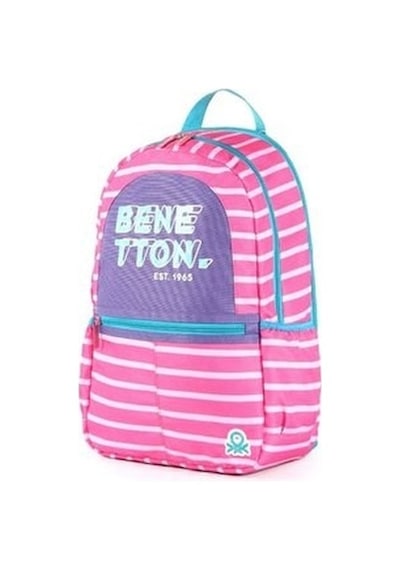 United Colors Of Benetton Unıted Colors Of Benetton Çift Bölmeli Sırt Çantası 03752 Pembe