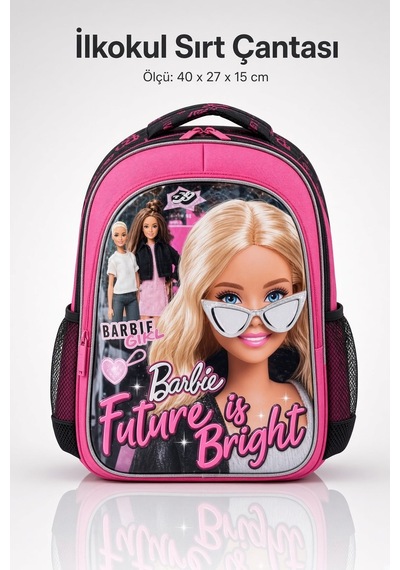 Barbie İlkokul Sırt Çantası 40x27x15 Cm Çok Renkli