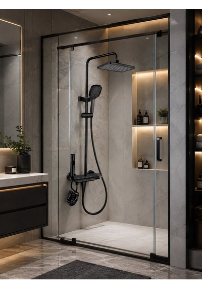 Lena Piano Banyo Yağmur Duş Sistemi Acar 30.01.191 Açık Gri